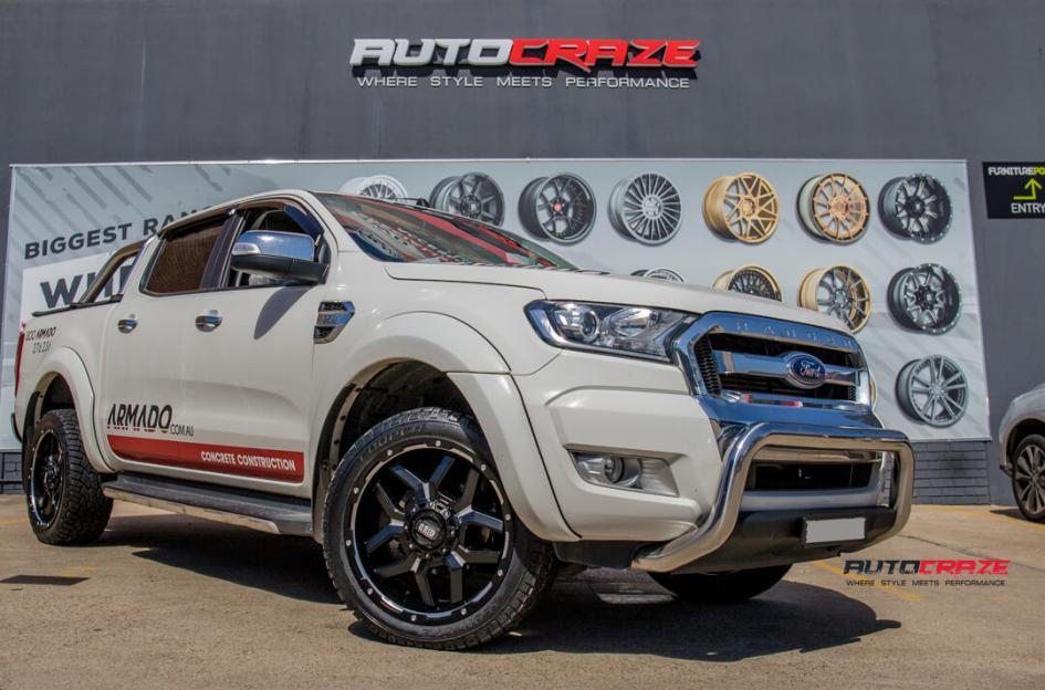 FORD RANGER GD07 MATTE BLACK MILLED